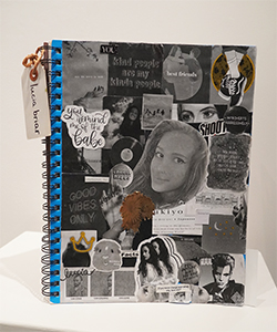 Image of Lucia Briar's mixed media Sketchbook for 2D.